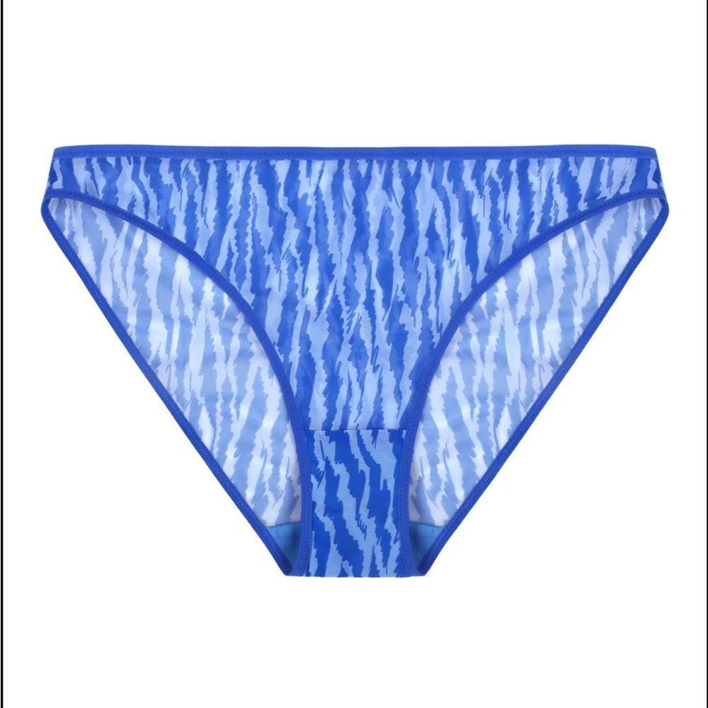 NWT HSIA SZ XL Zebra Wild Breathable Mesh Bikini Underwear